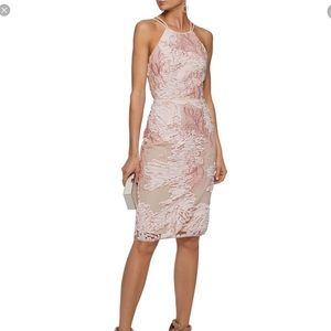 NWT Marchesa Notte Lace Midi Open Back Dress 2